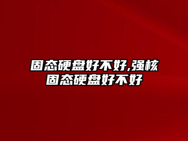 固態硬盤好不好,強核固態硬盤好不好